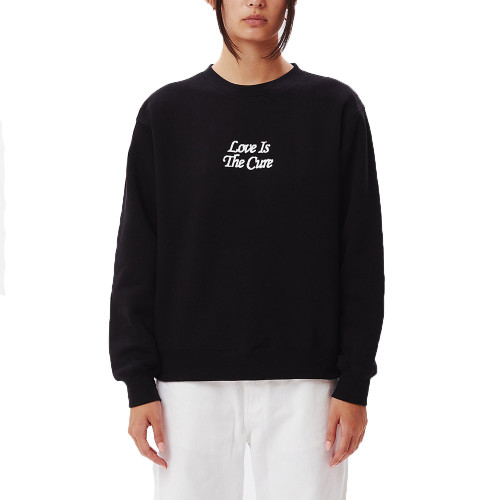 Obey Γυναικείο φούτερ Love Is The Cure Box Fit Crew